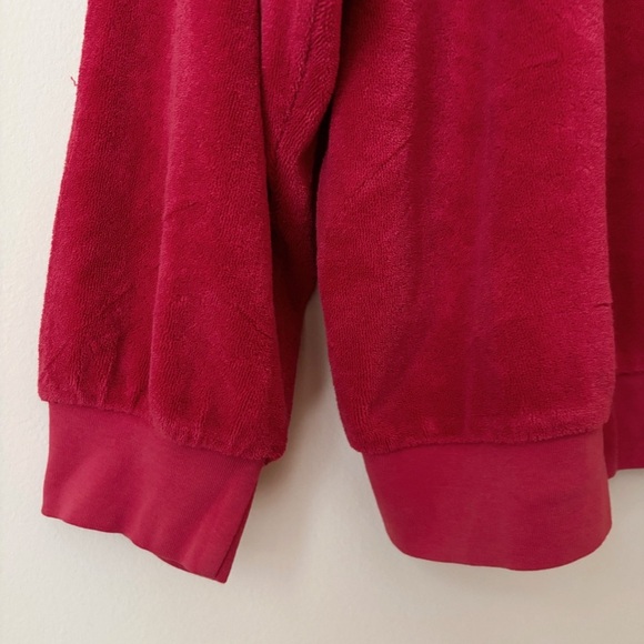 Suzie Kondi Samos Oversized Terry Sweatshirt Medium Red - Picture 4 of 9